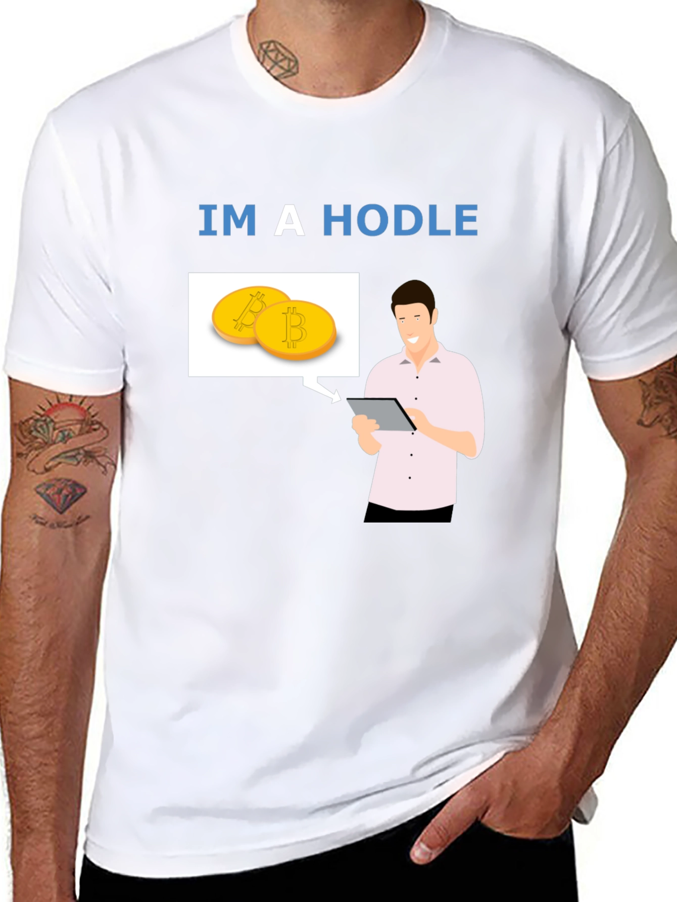 Im a HODLer Bitcoin Crypto Black T-Shirt