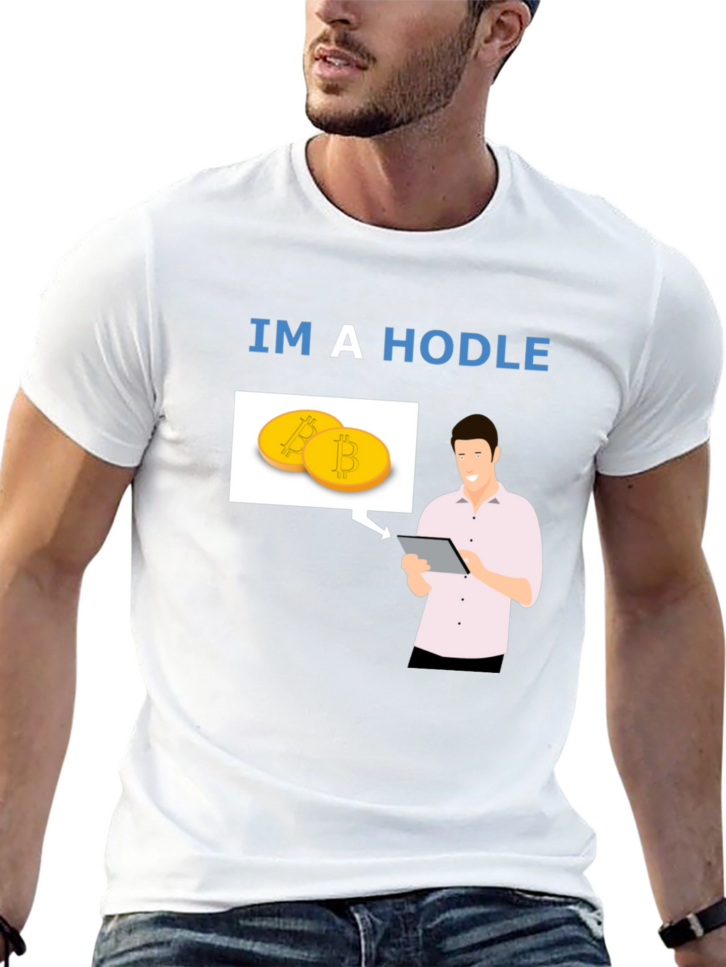 Im a HODLer Bitcoin Crypto Black T-Shirt