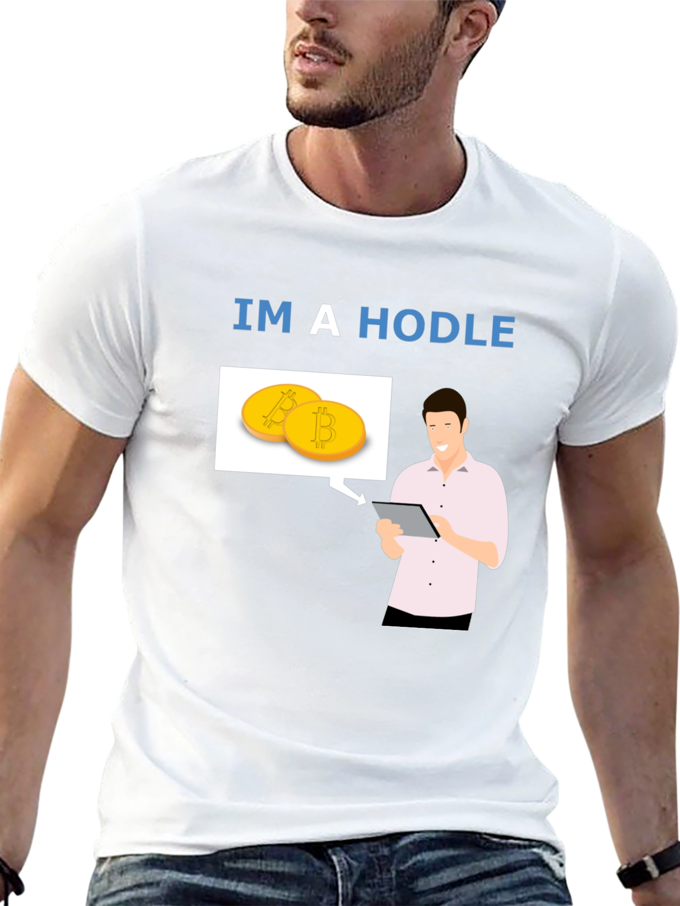 Im a HODLer Bitcoin Crypto Black T-Shirt