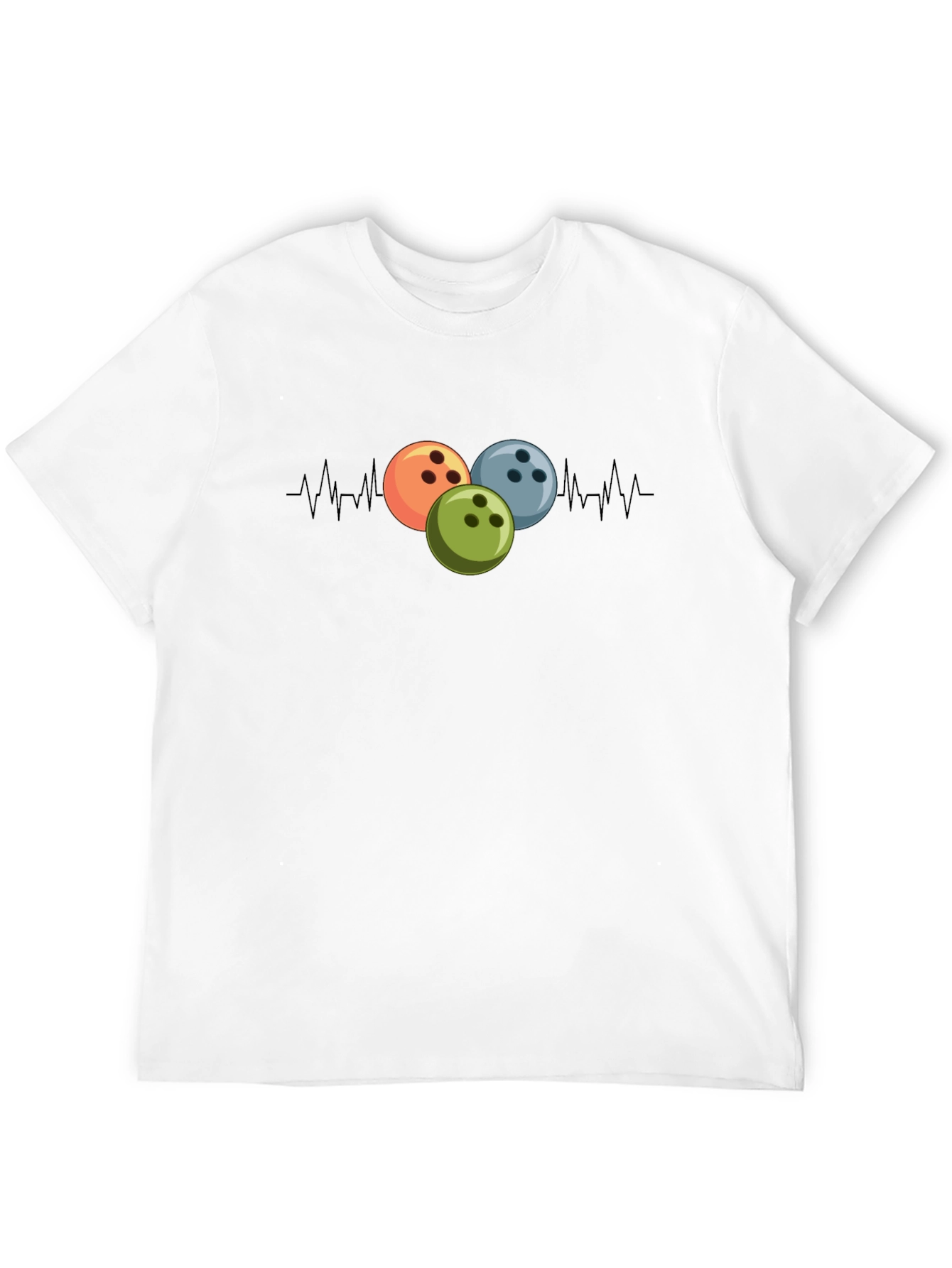Bowling Heartbeat Black T-Shirt