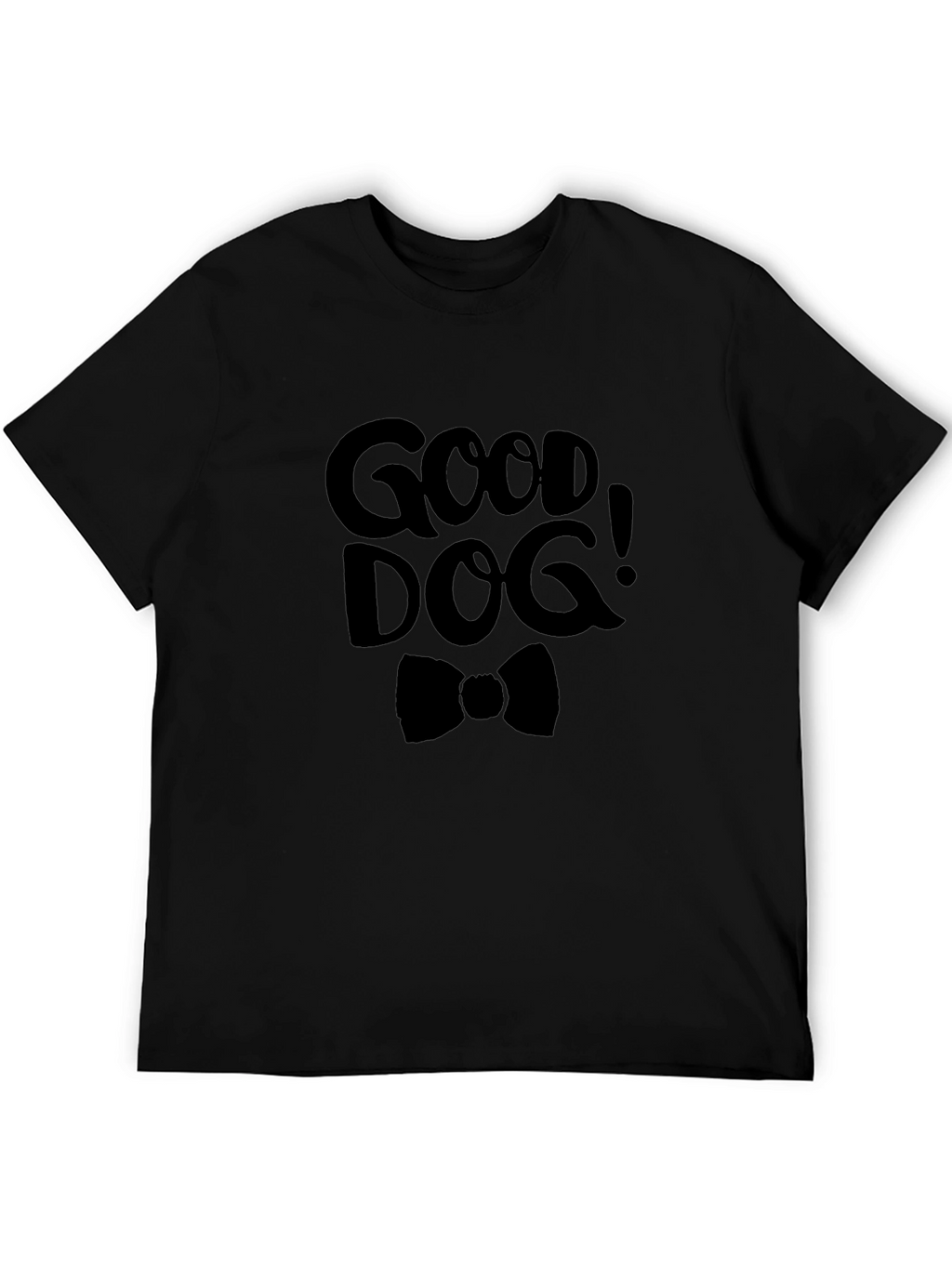 Good Dog Graphic Tee - Black Cotton T-Shirt