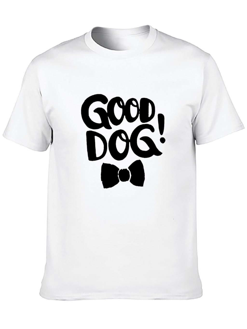 Good Dog Graphic Tee - Black Cotton T-Shirt