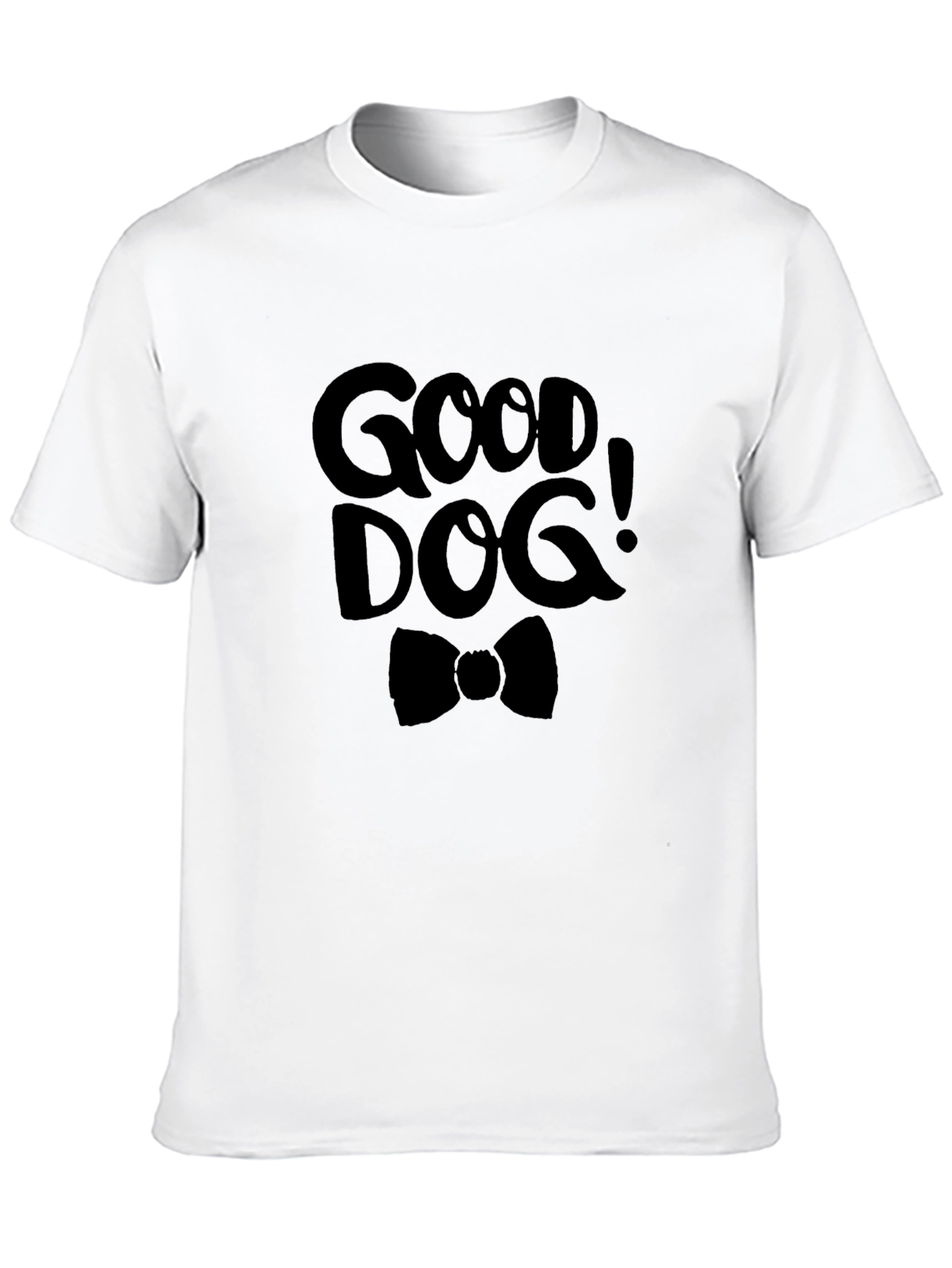 Good Dog Graphic Tee - Black Cotton T-Shirt