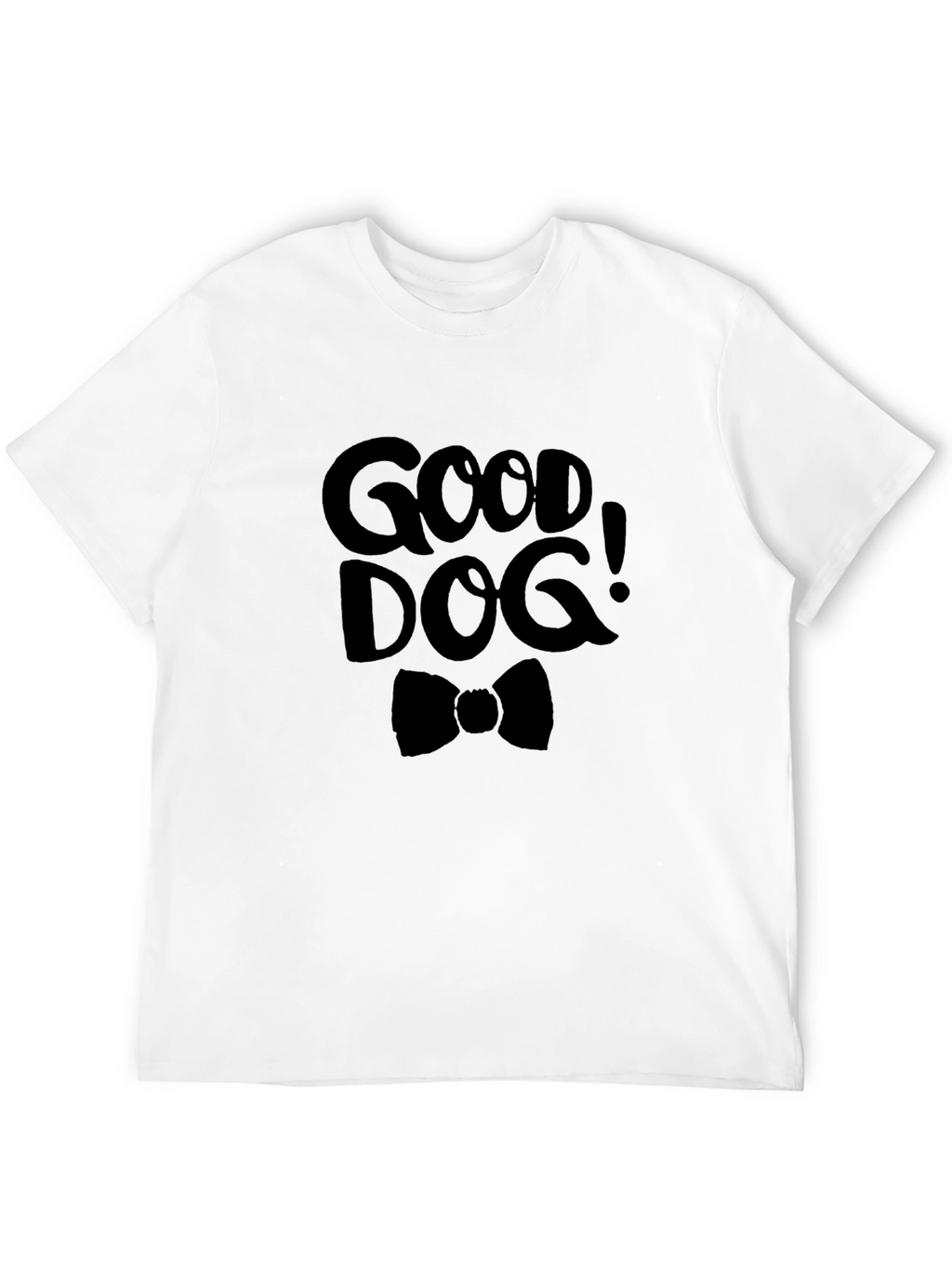 Good Dog Graphic Tee - Black Cotton T-Shirt