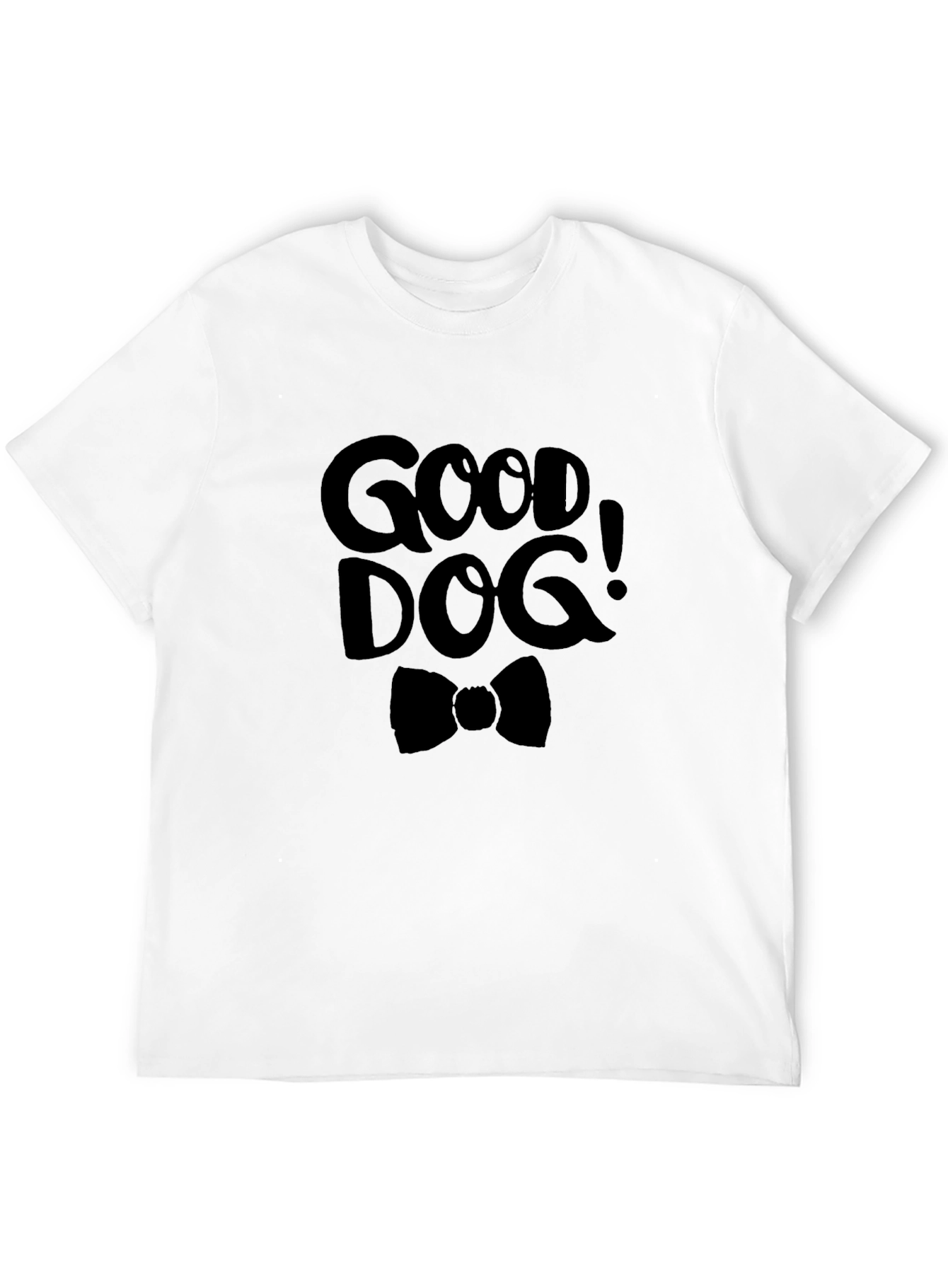 Good Dog Graphic Tee - Black Cotton T-Shirt