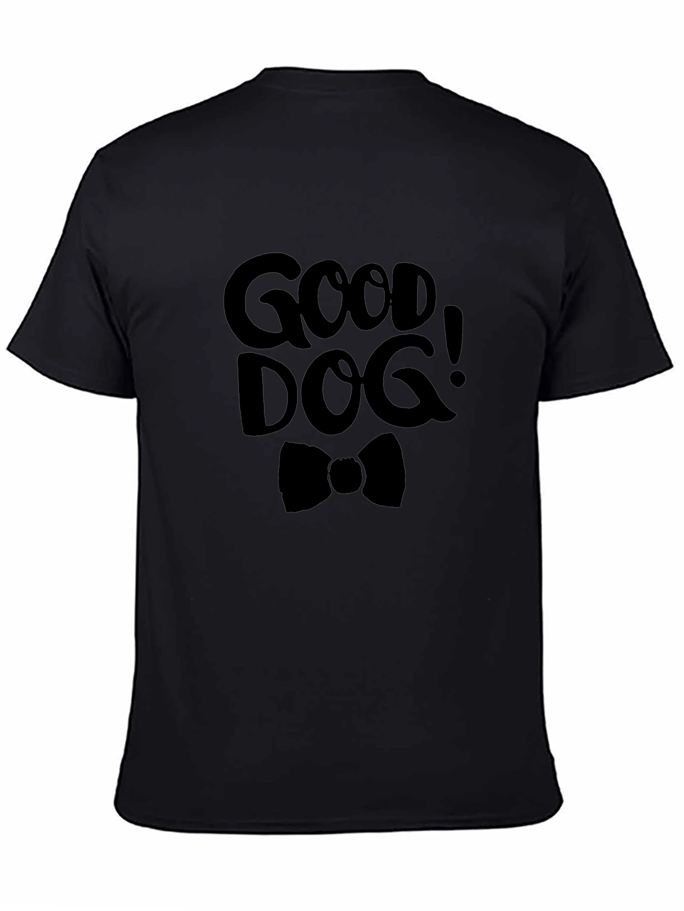 Good Dog Graphic Tee - Black Cotton T-Shirt
