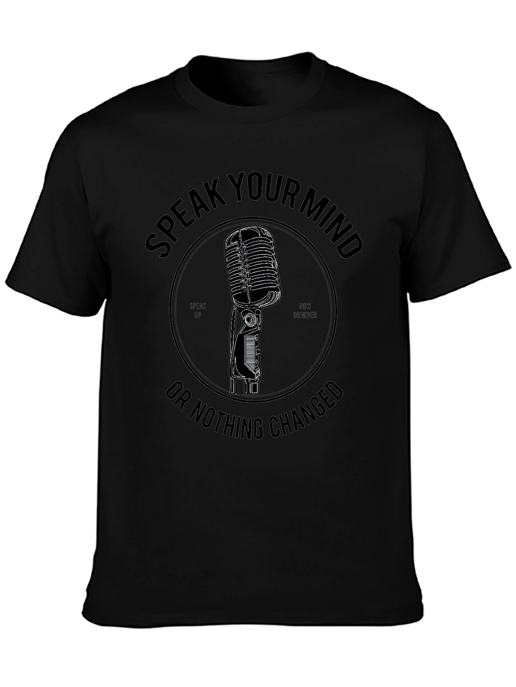 Speak Your Mind Graphic Tee - Black