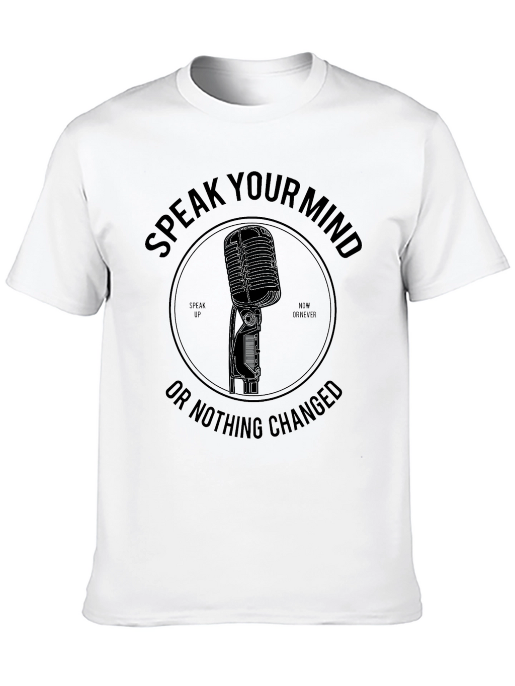 Speak Your Mind Graphic Tee - Black