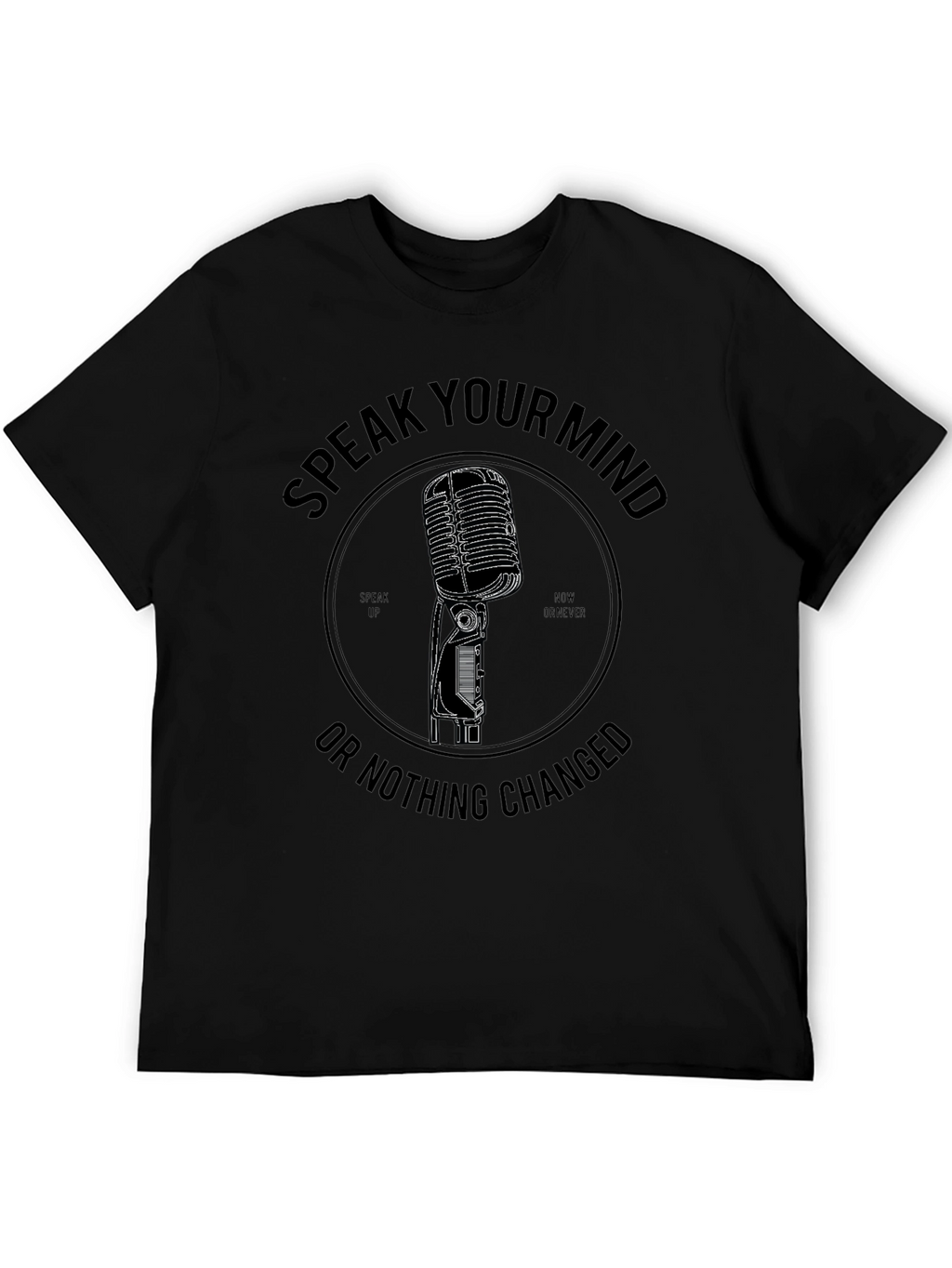 Speak Your Mind Graphic Tee - Black