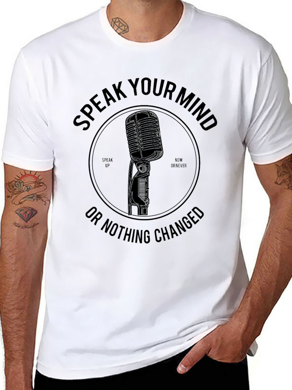 Speak Your Mind Graphic Tee - Black
