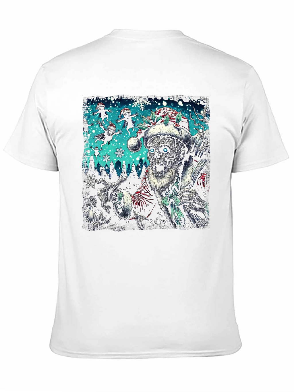 Zombie Santa Christmas Graphic Tee