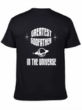 Greatest Godfather in the Universe Black T-Shirt
