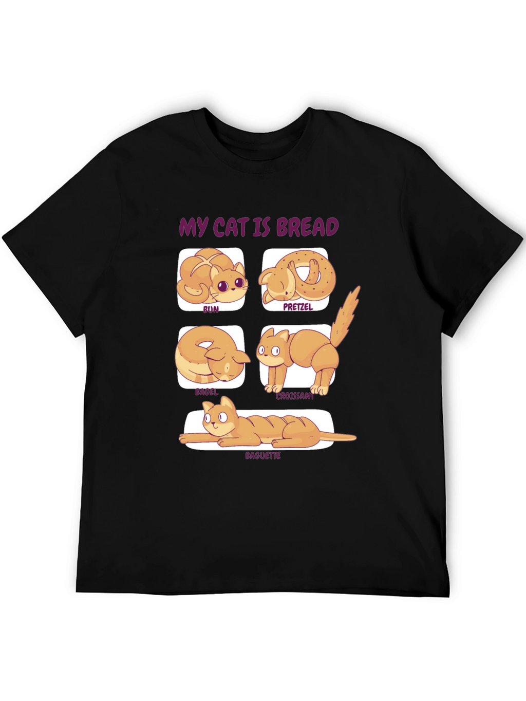 My Cat is Bread T-Shirt Novelty Food Tee