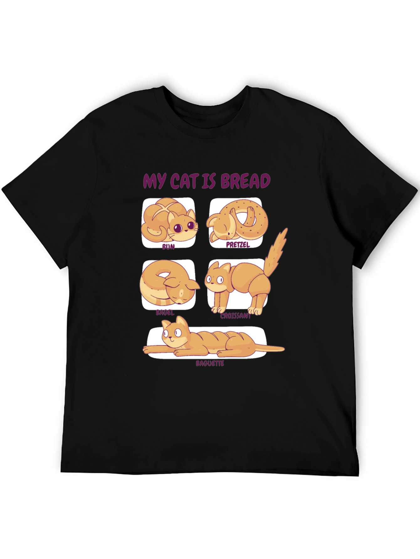 My Cat is Bread T-Shirt Novelty Food Tee