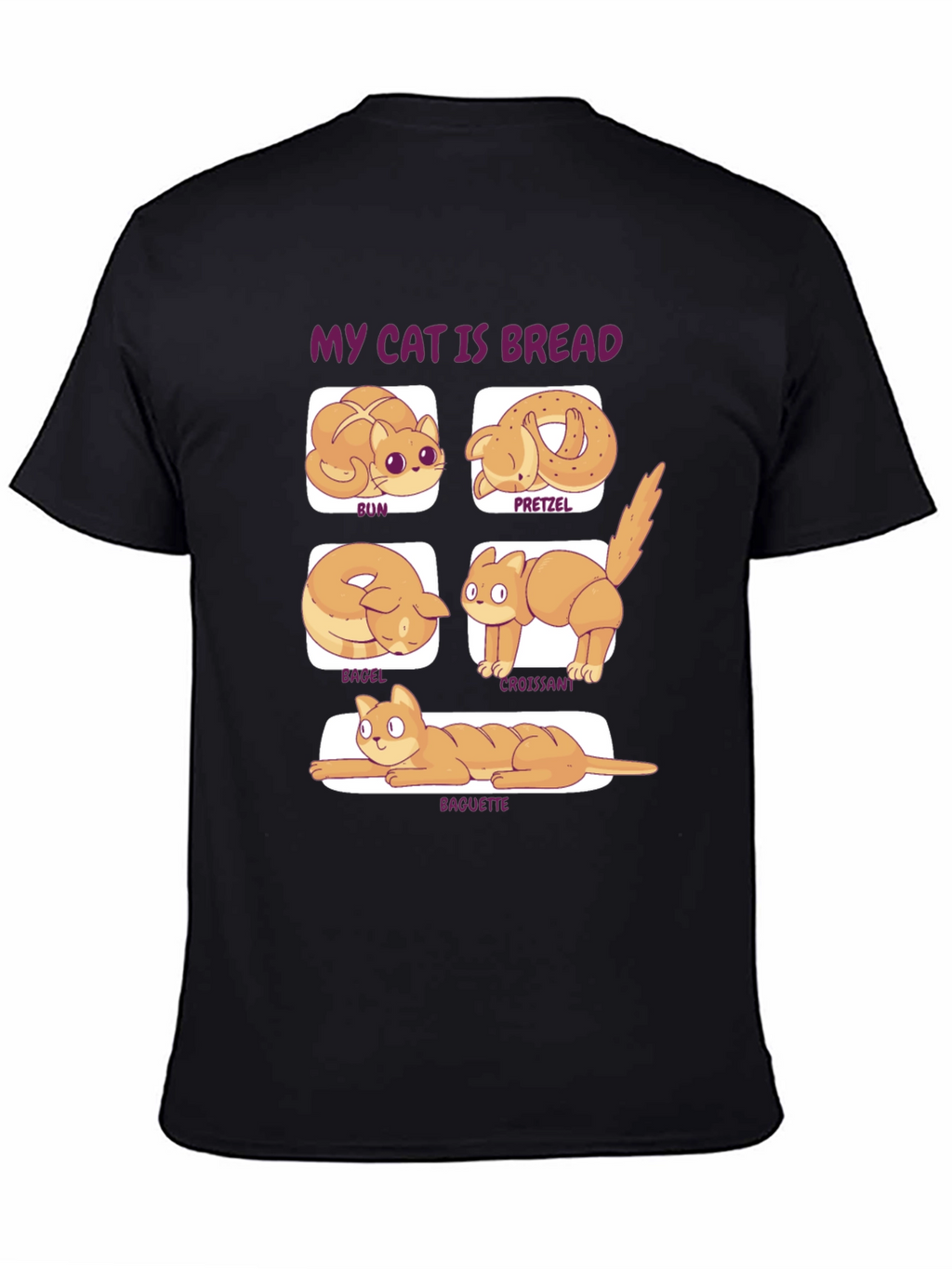 My Cat is Bread T-Shirt Novelty Food Tee