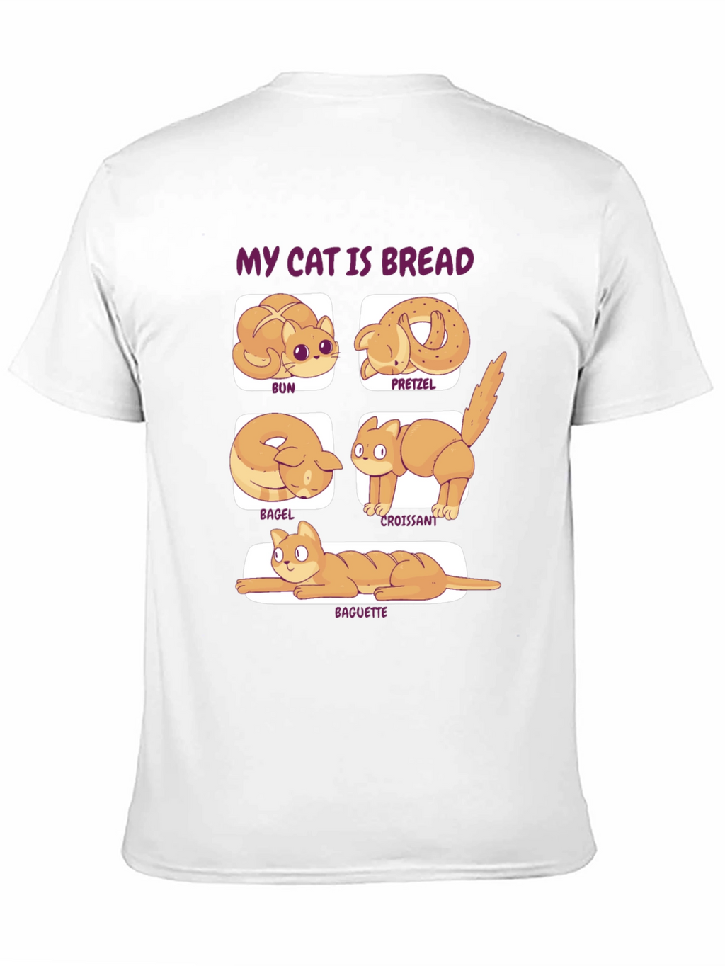 My Cat is Bread T-Shirt Novelty Food Tee