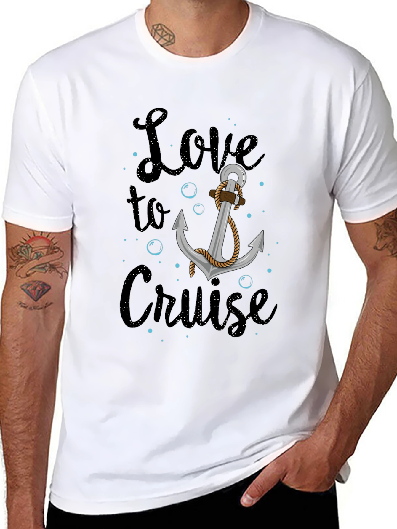 Love to Cruise Graphic Tee Anchor Nautical Shirt