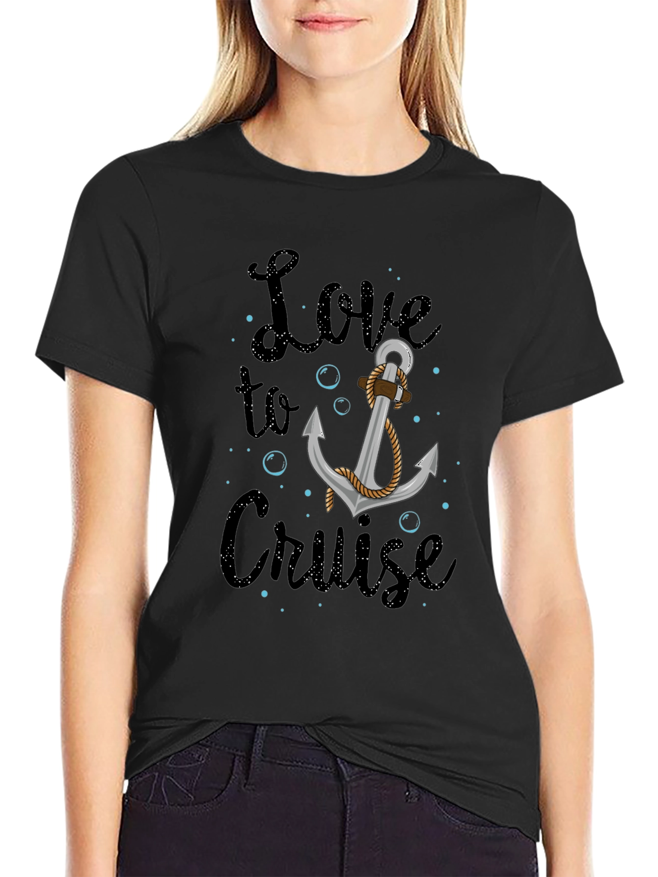 Love to Cruise Graphic Tee Anchor Nautical Shirt