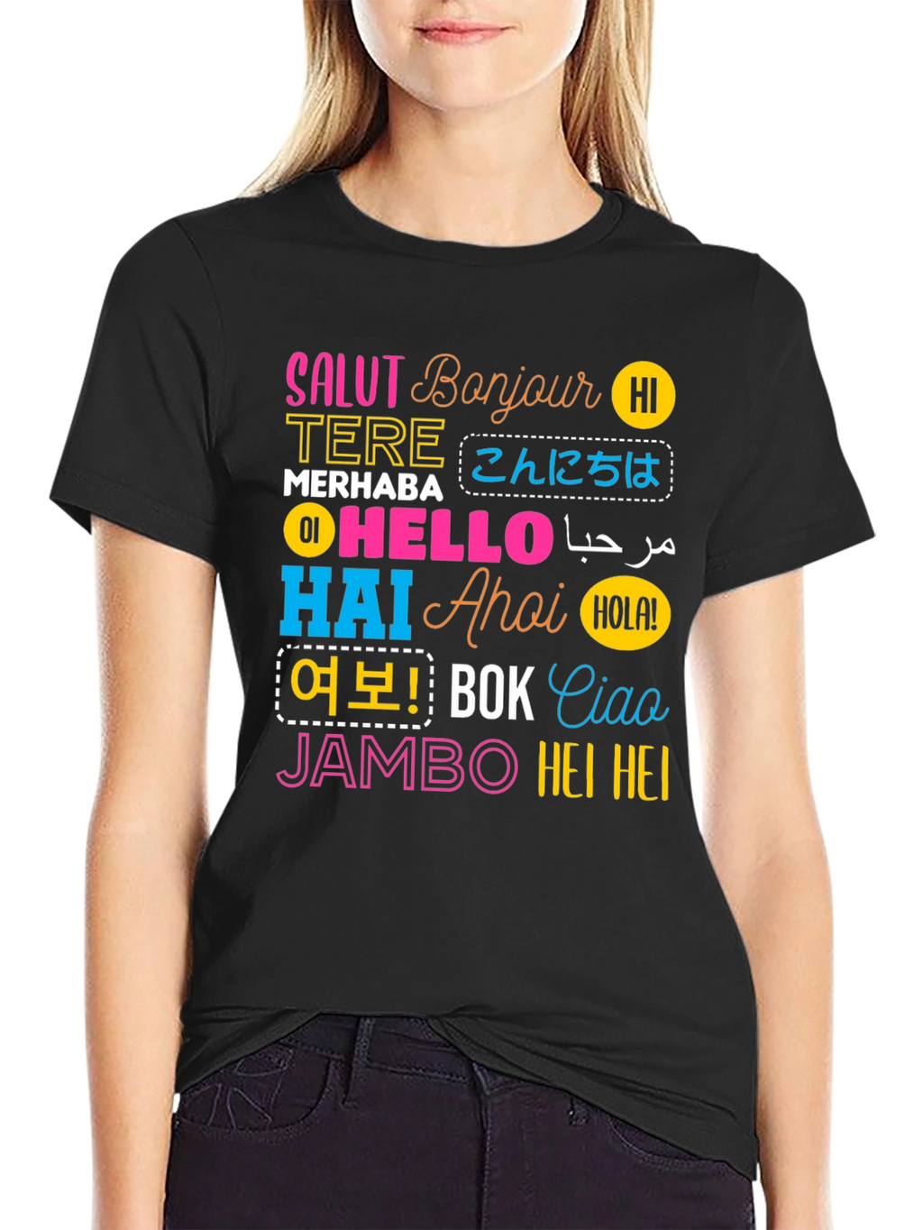 World Hello T-Shirt: Multilingual Greetings