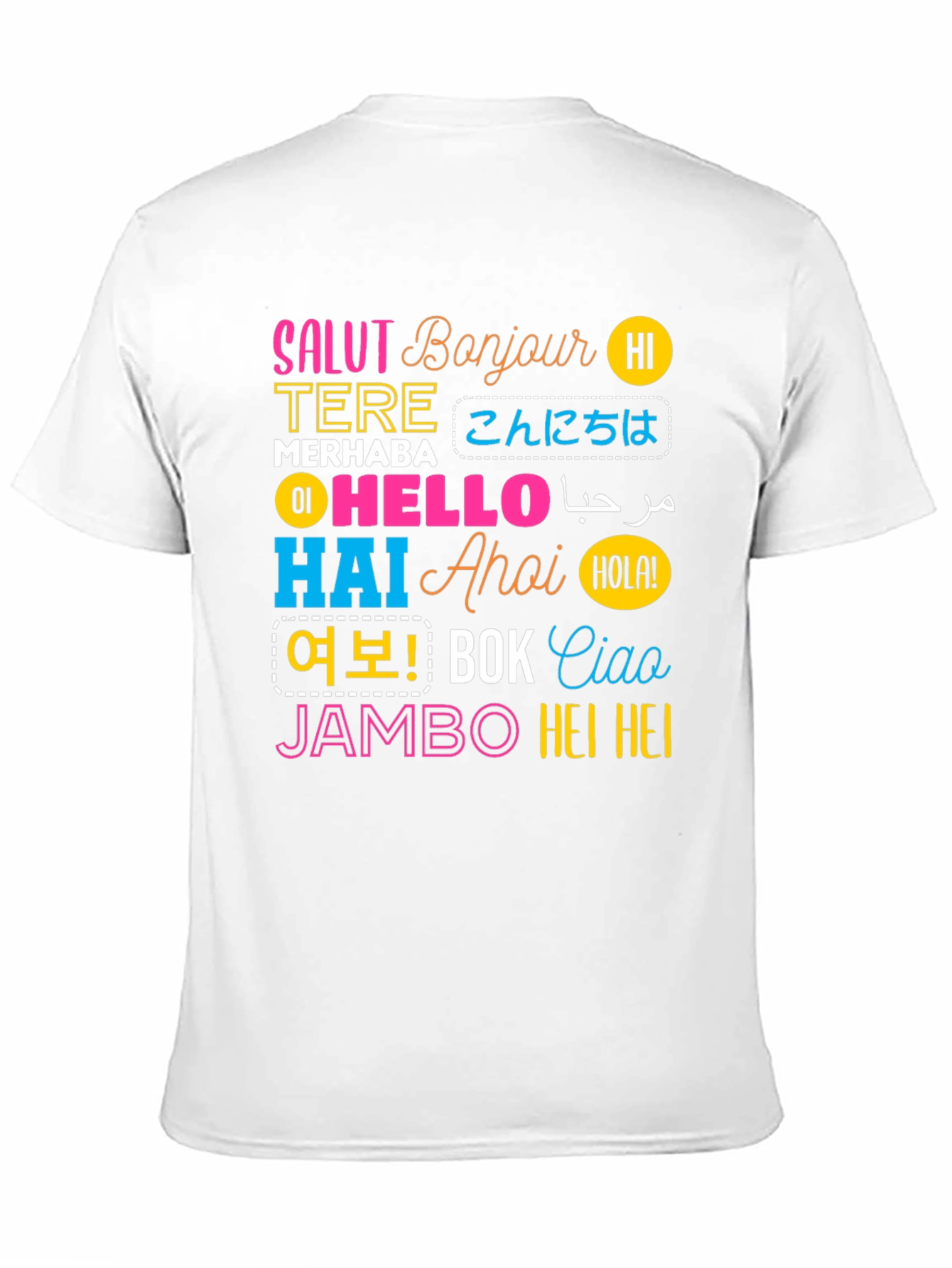 World Hello T-Shirt: Multilingual Greetings