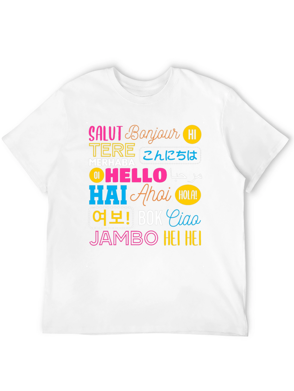 World Hello T-Shirt: Multilingual Greetings