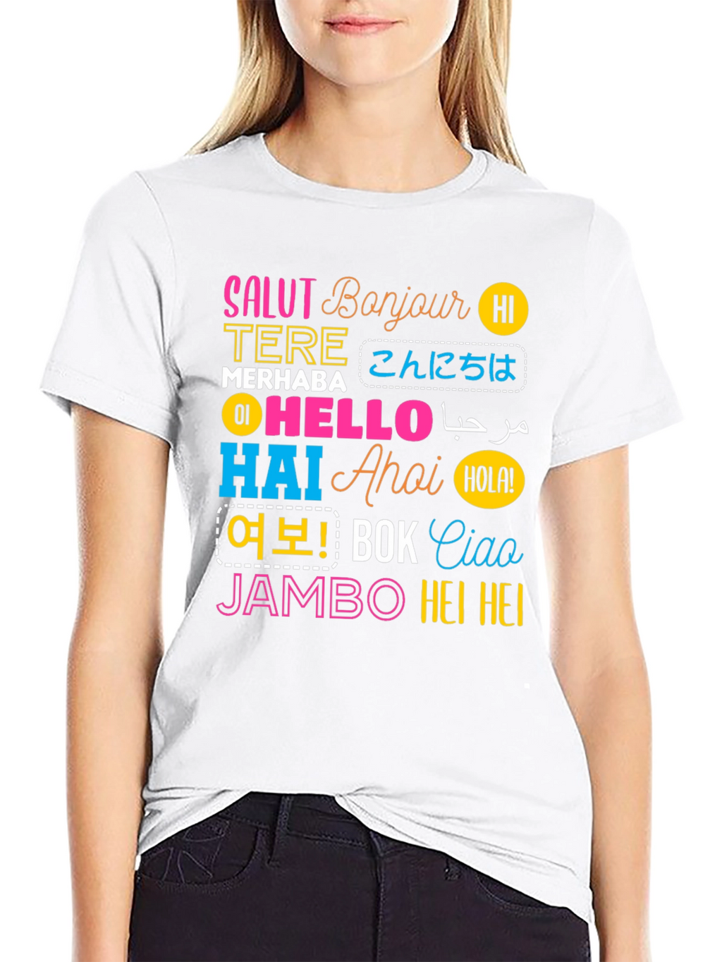 World Hello T-Shirt: Multilingual Greetings