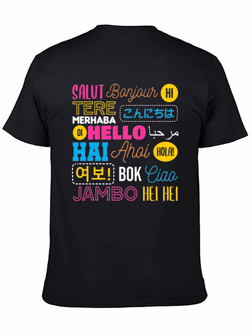 World Hello T-Shirt: Multilingual Greetings