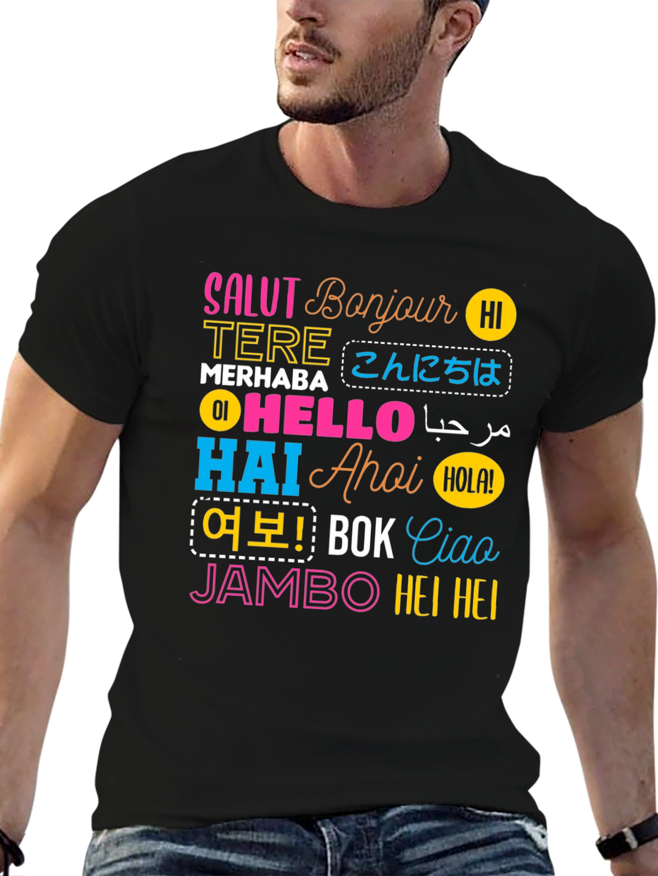 World Hello T-Shirt: Multilingual Greetings