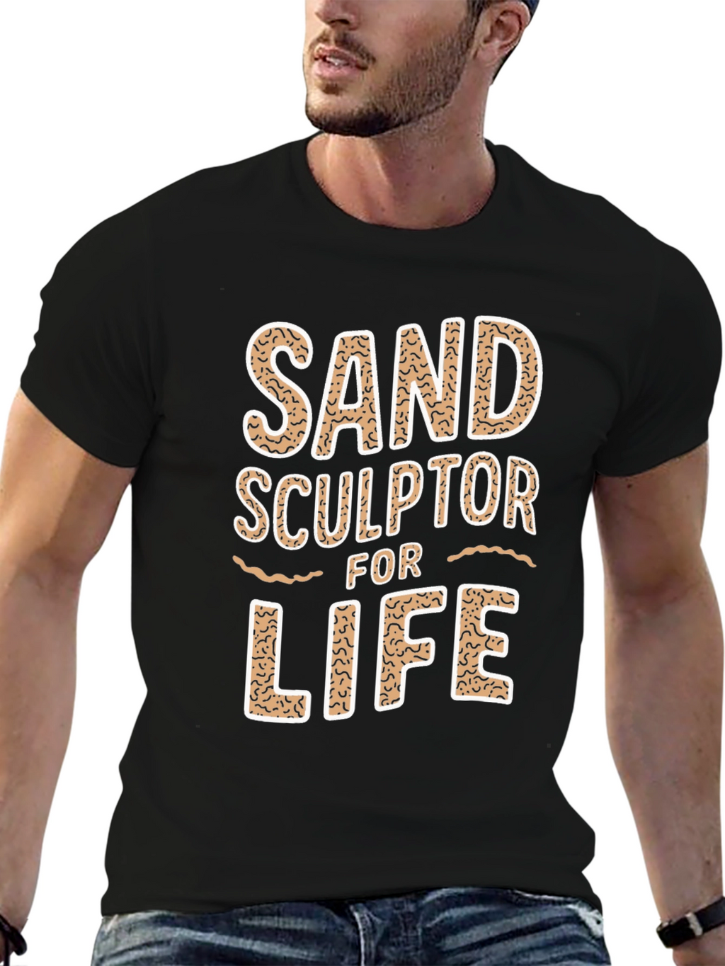 Sand Sculptor for Life Tee - Black