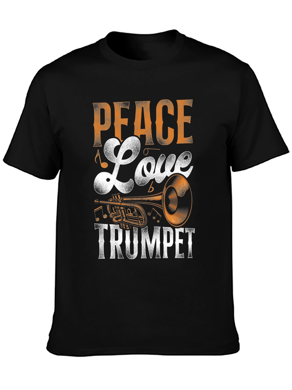 Peace Love Trumpet Graphic Tee