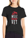 Wife Mom Vet T-Shirt - Animal Lover Gift
