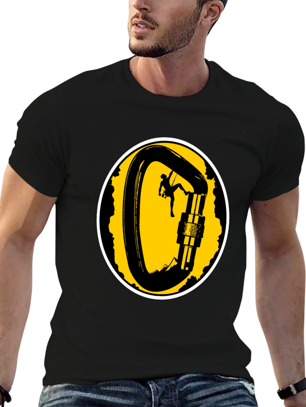 Climbing Carabiner T-Shirt - Adventure Ready