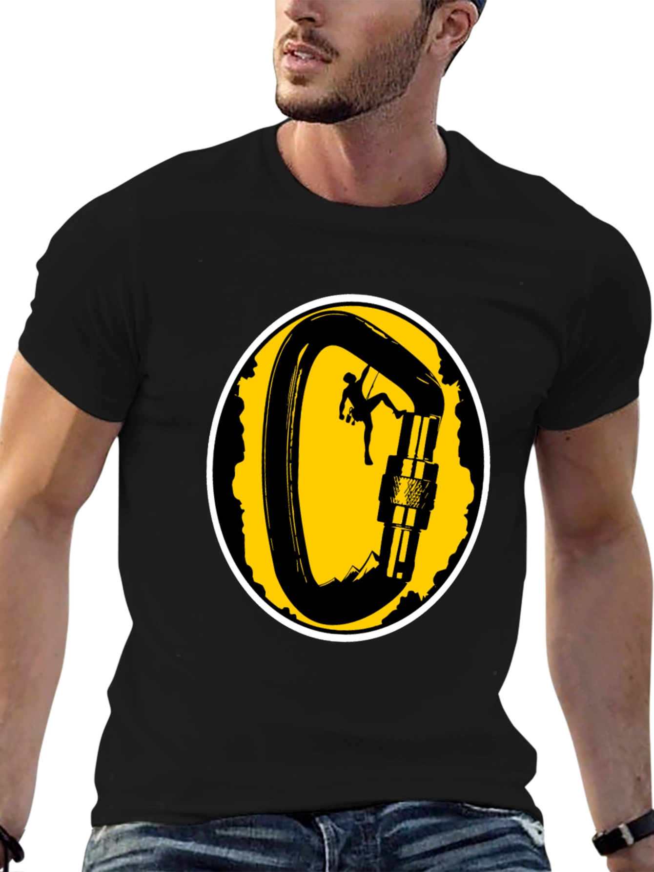 Climbing Carabiner T-Shirt - Adventure Ready
