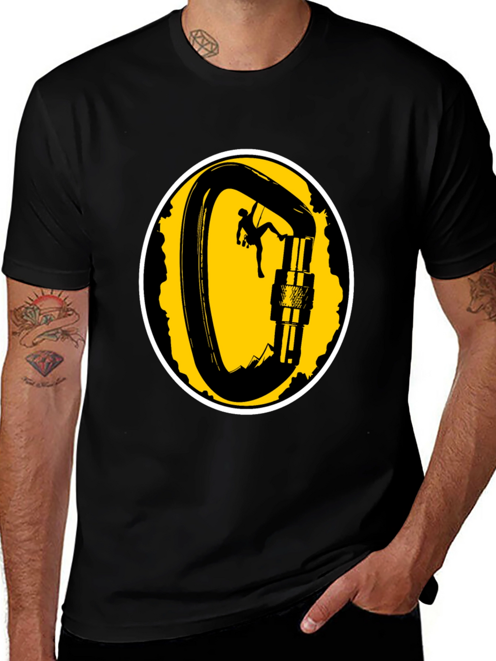 Climbing Carabiner T-Shirt - Adventure Ready