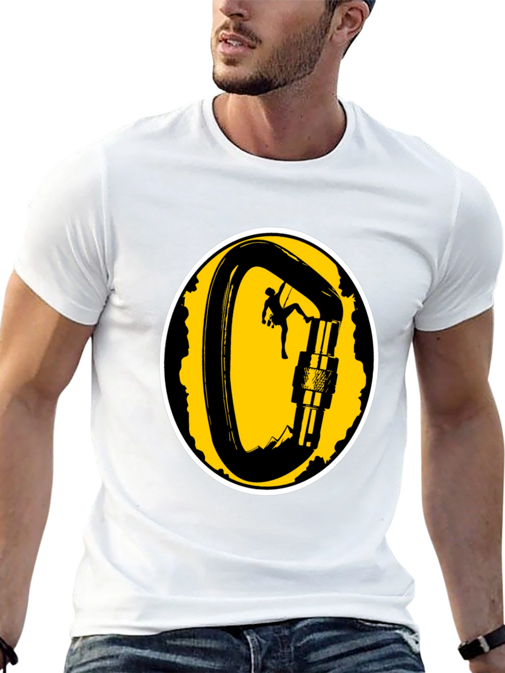 Climbing Carabiner T-Shirt - Adventure Ready