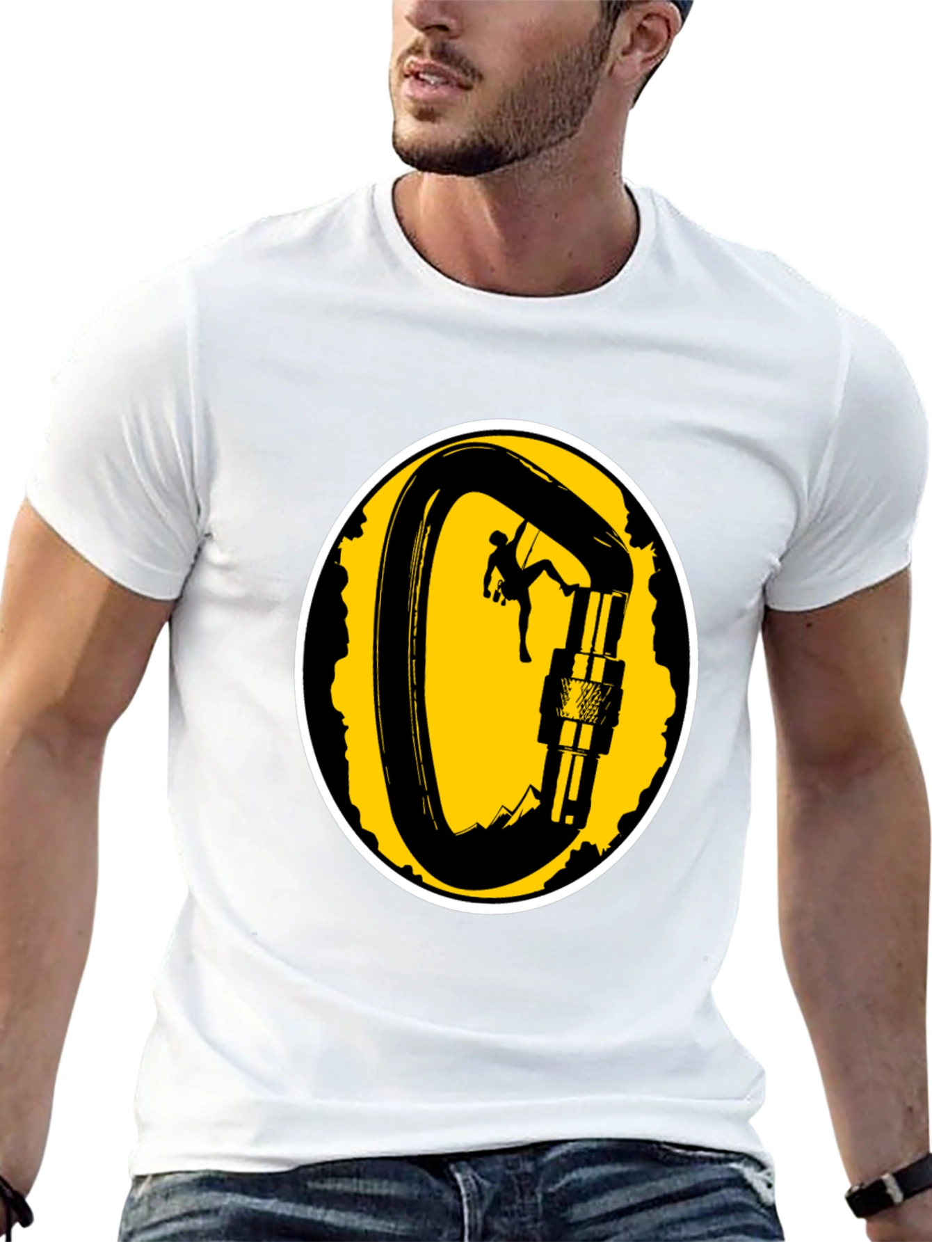 Climbing Carabiner T-Shirt - Adventure Ready