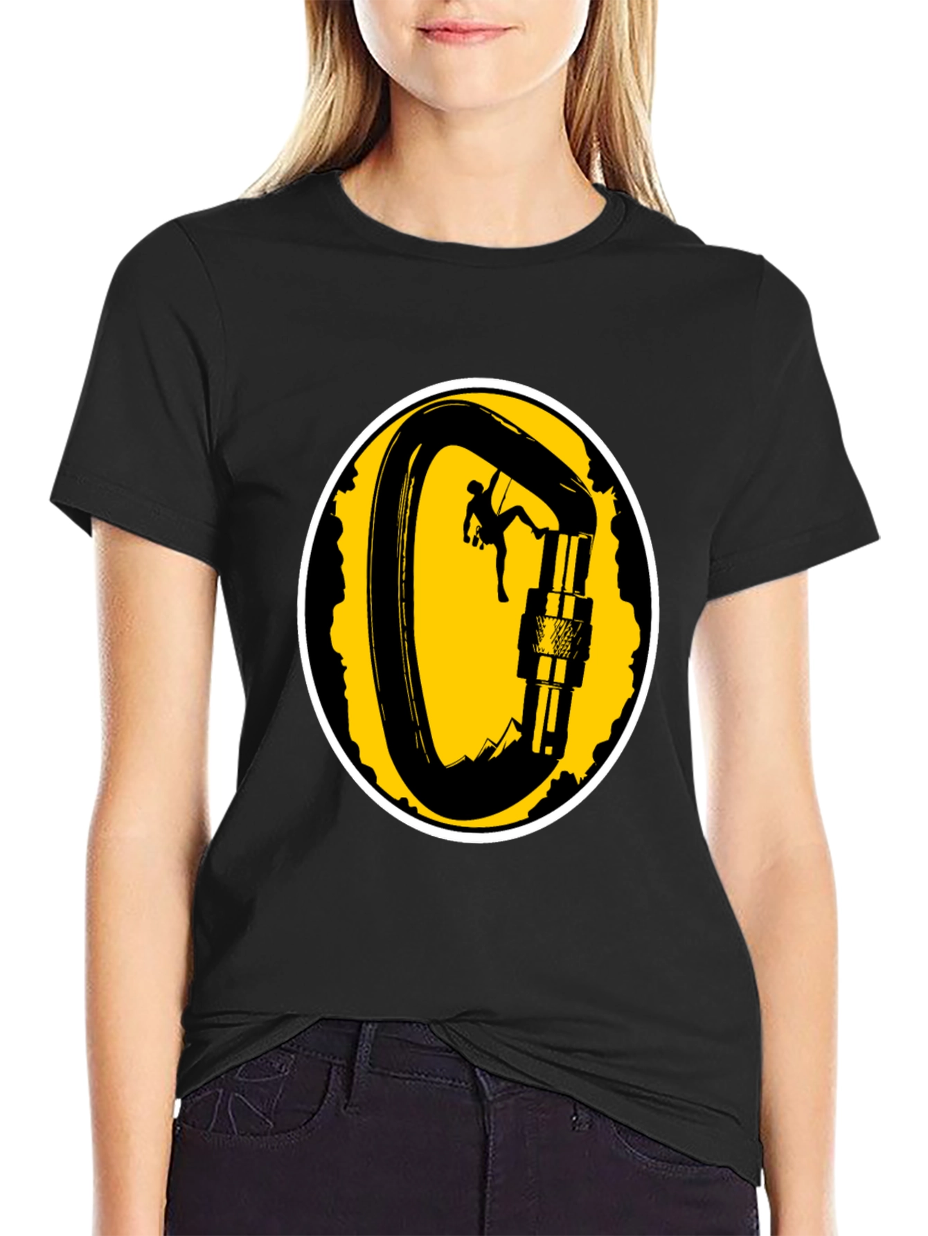 Climbing Carabiner T-Shirt - Adventure Ready