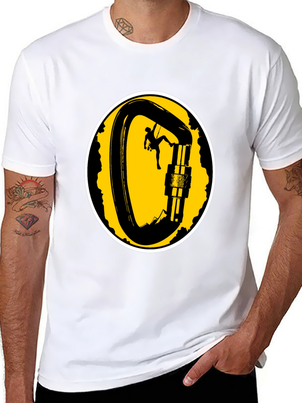 Climbing Carabiner T-Shirt - Adventure Ready