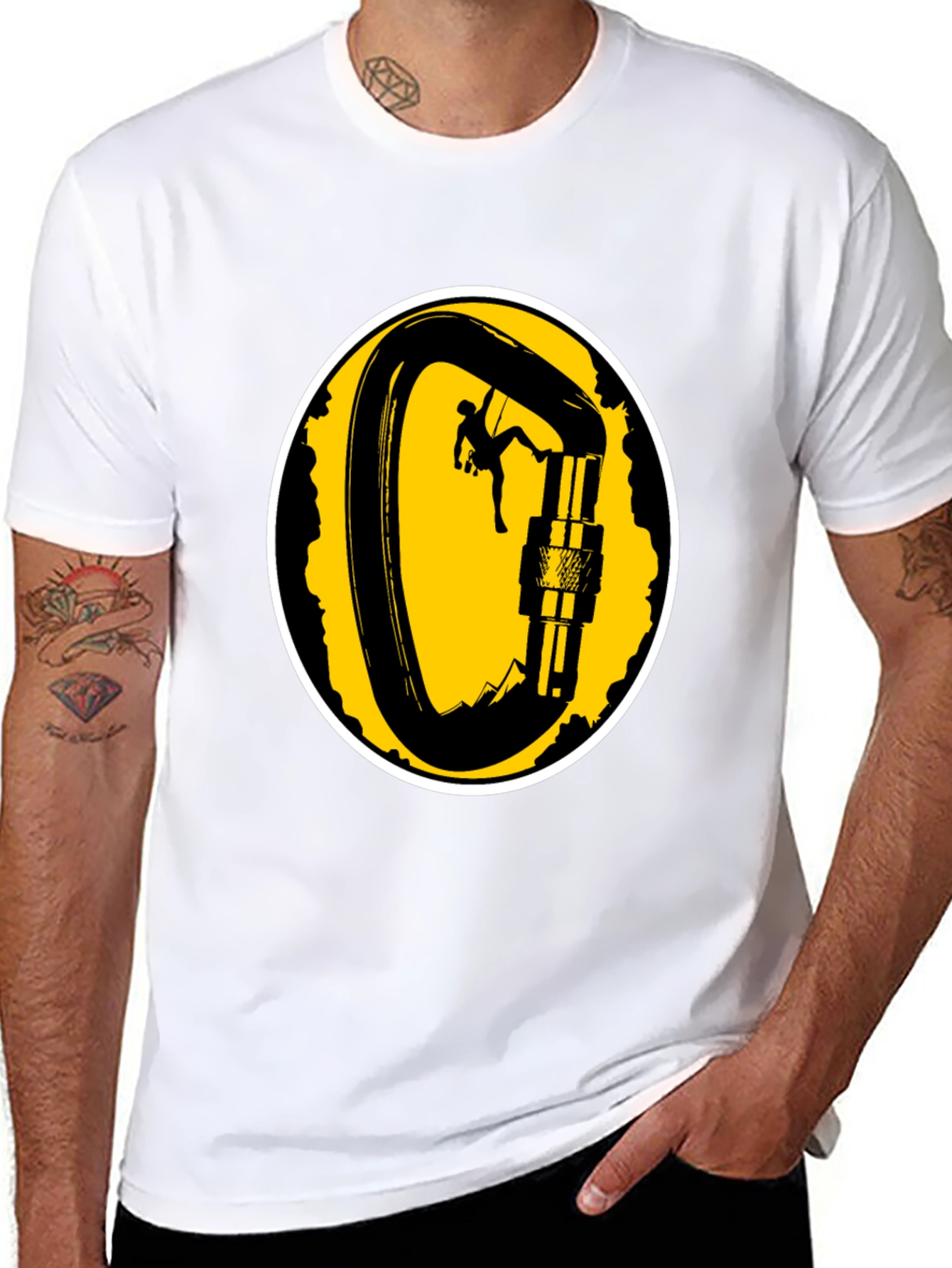 Climbing Carabiner T-Shirt - Adventure Ready