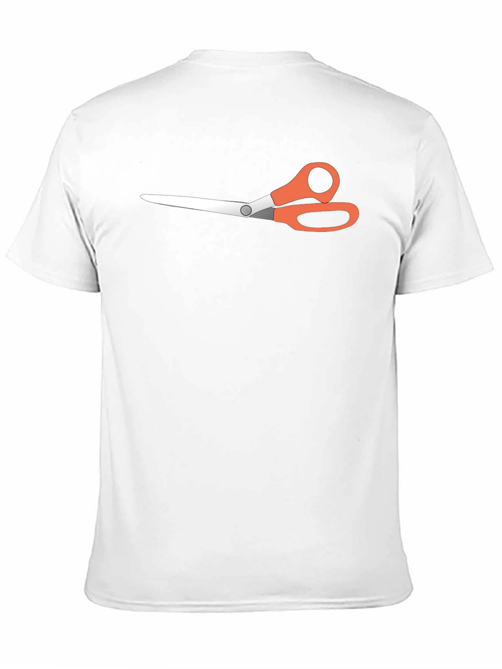 Scissors Graphic Tee - Black Casual T-Shirt