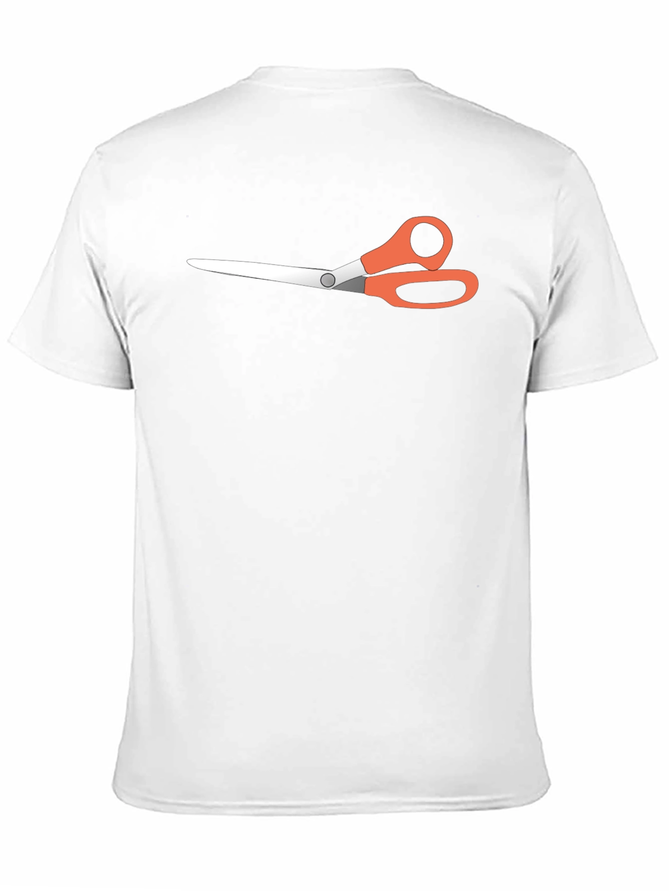 Scissors Graphic Tee - Black Casual T-Shirt
