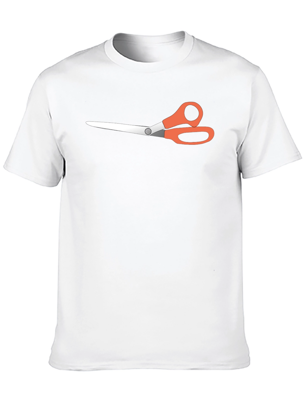 Scissors Graphic Tee - Black Casual T-Shirt