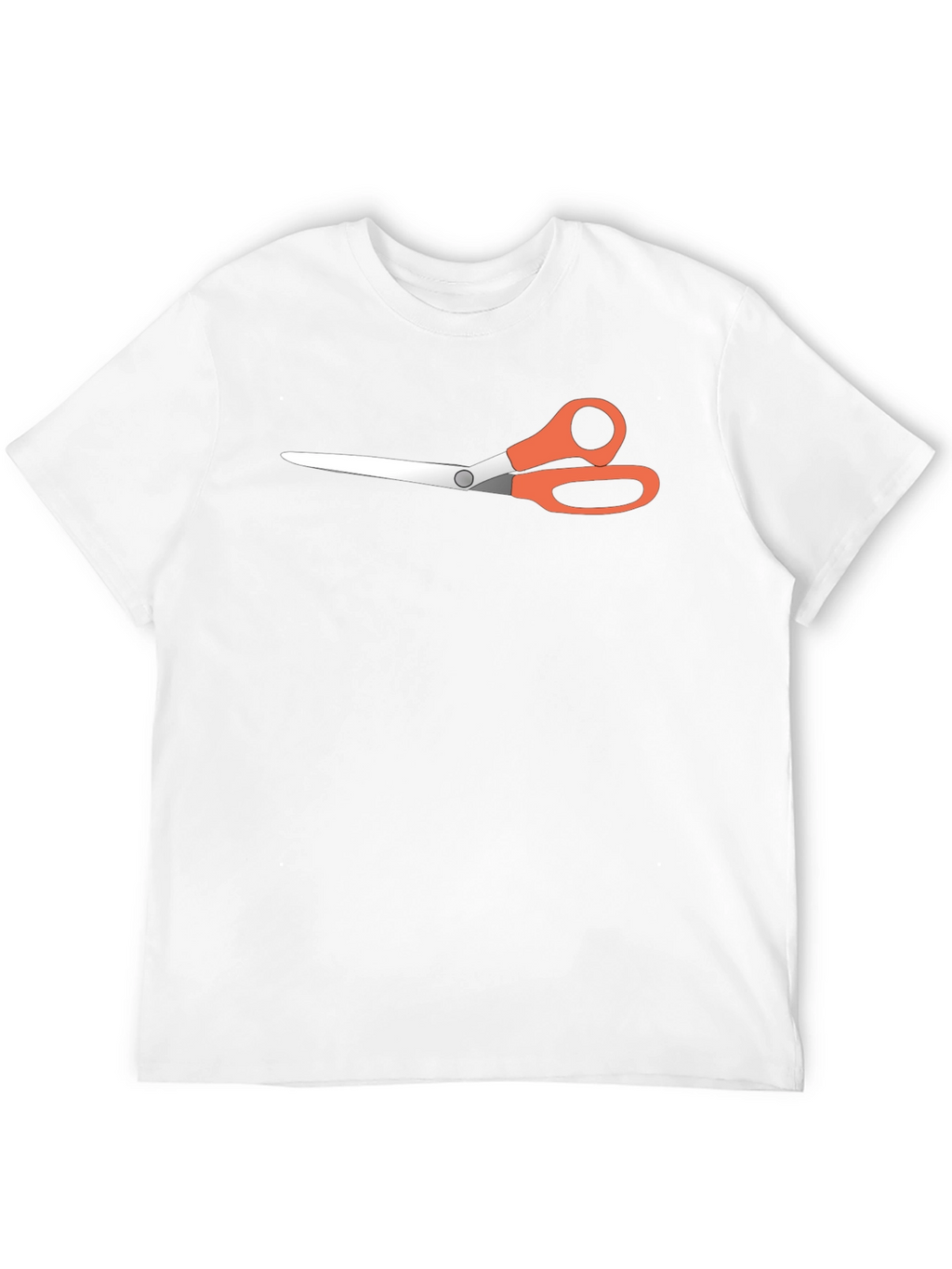 Scissors Graphic Tee - Black Casual T-Shirt