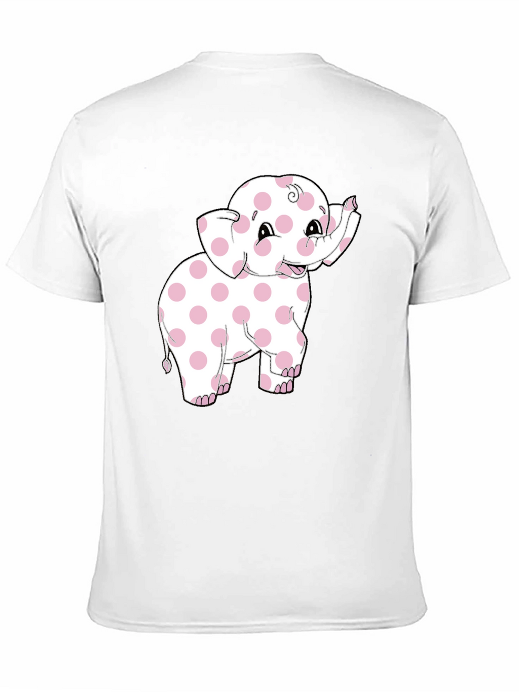 Pink Polka Dot Elephant Graphic Tee
