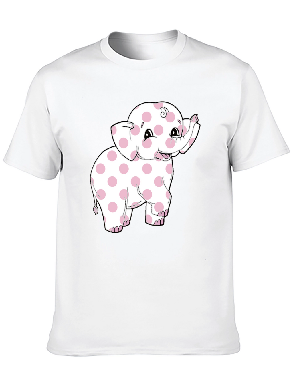 Pink Polka Dot Elephant Graphic Tee