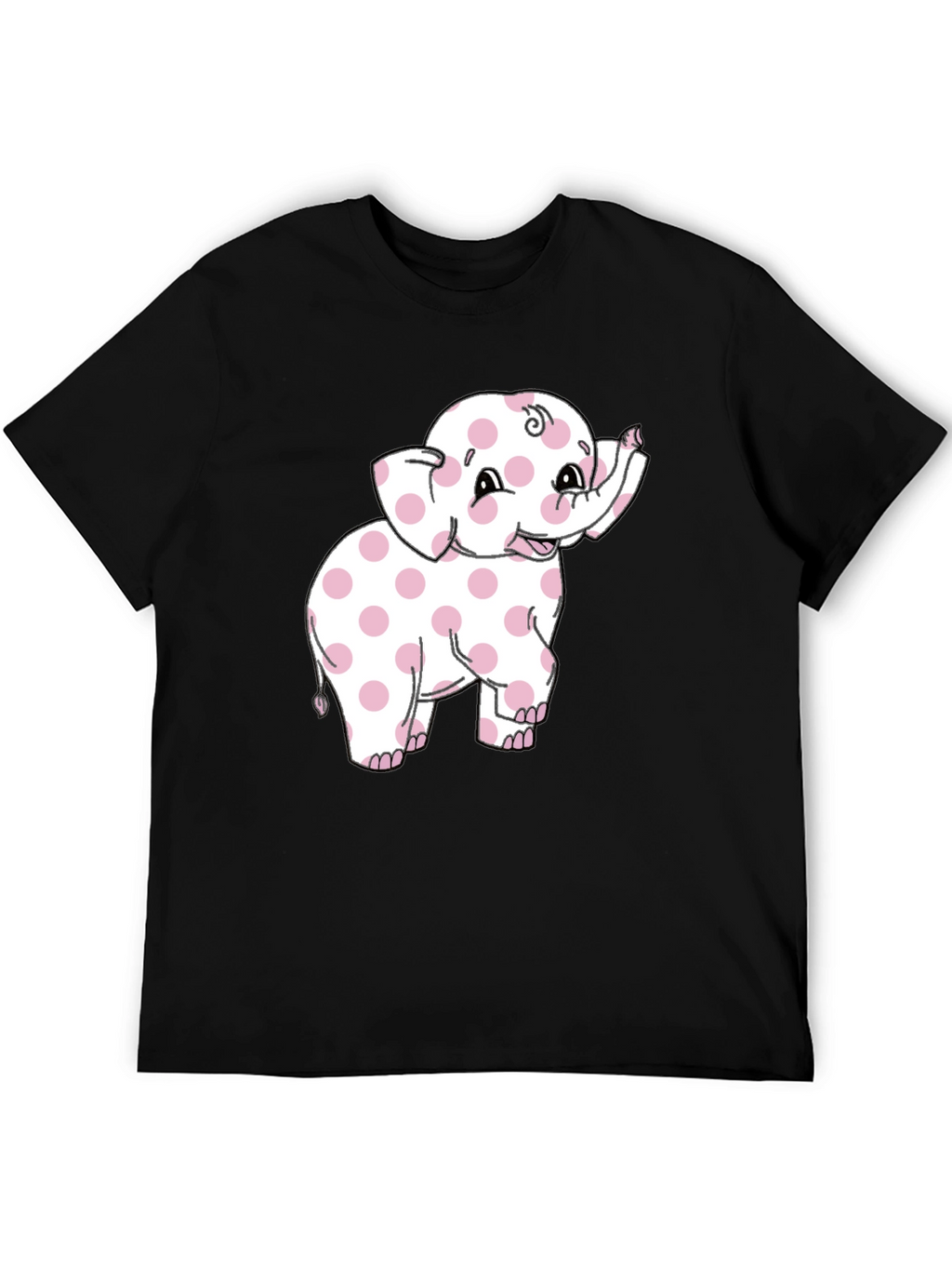 Pink Polka Dot Elephant Graphic Tee