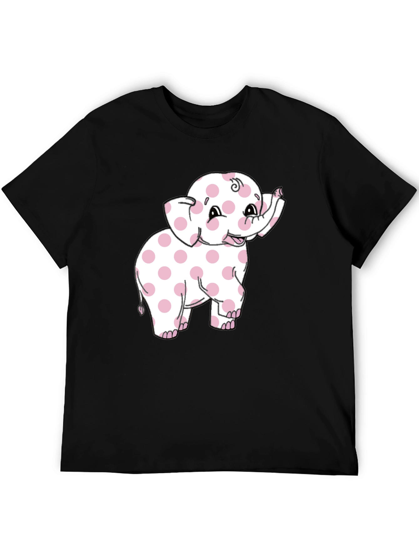 Pink Polka Dot Elephant Graphic Tee