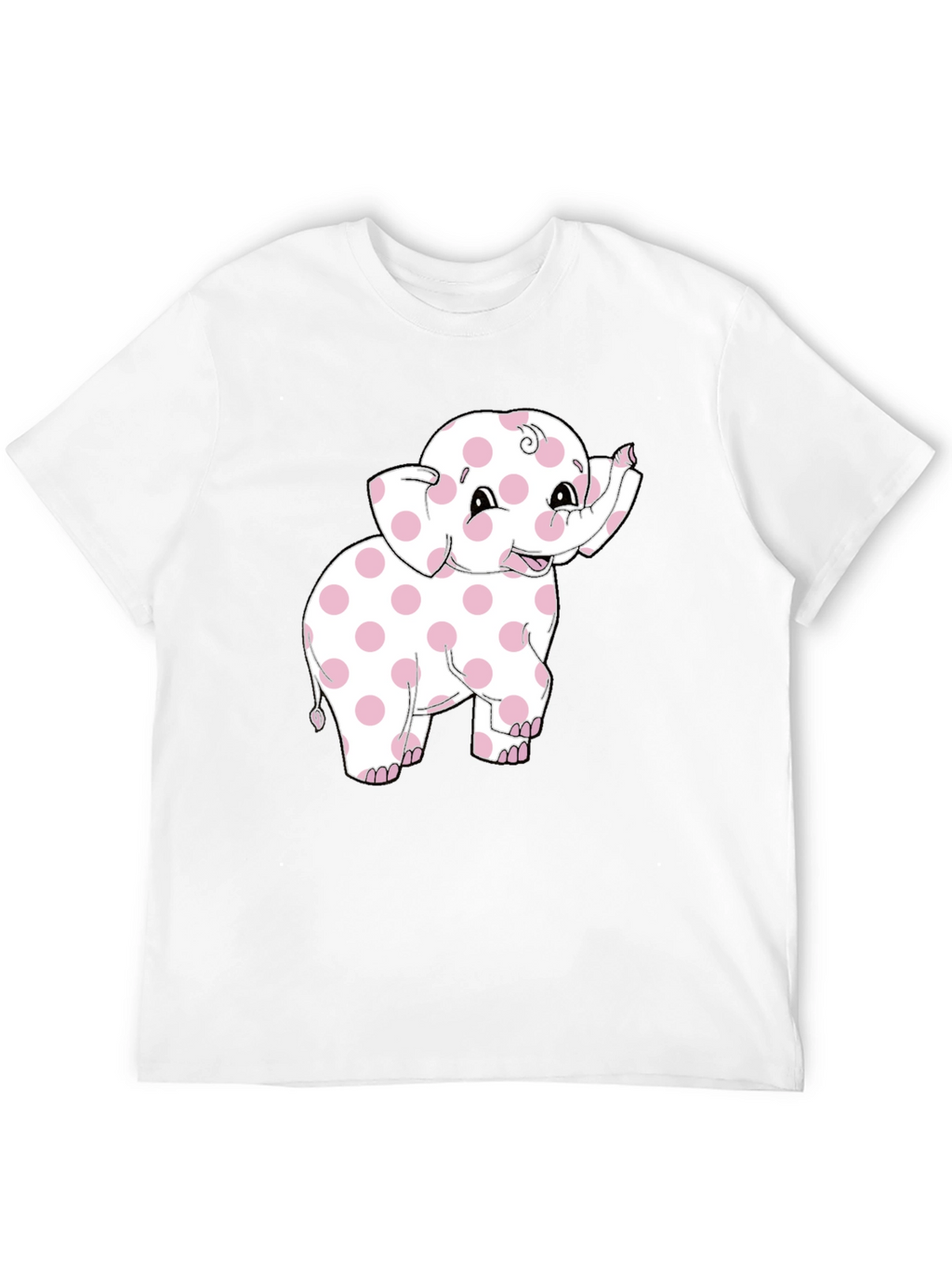 Pink Polka Dot Elephant Graphic Tee