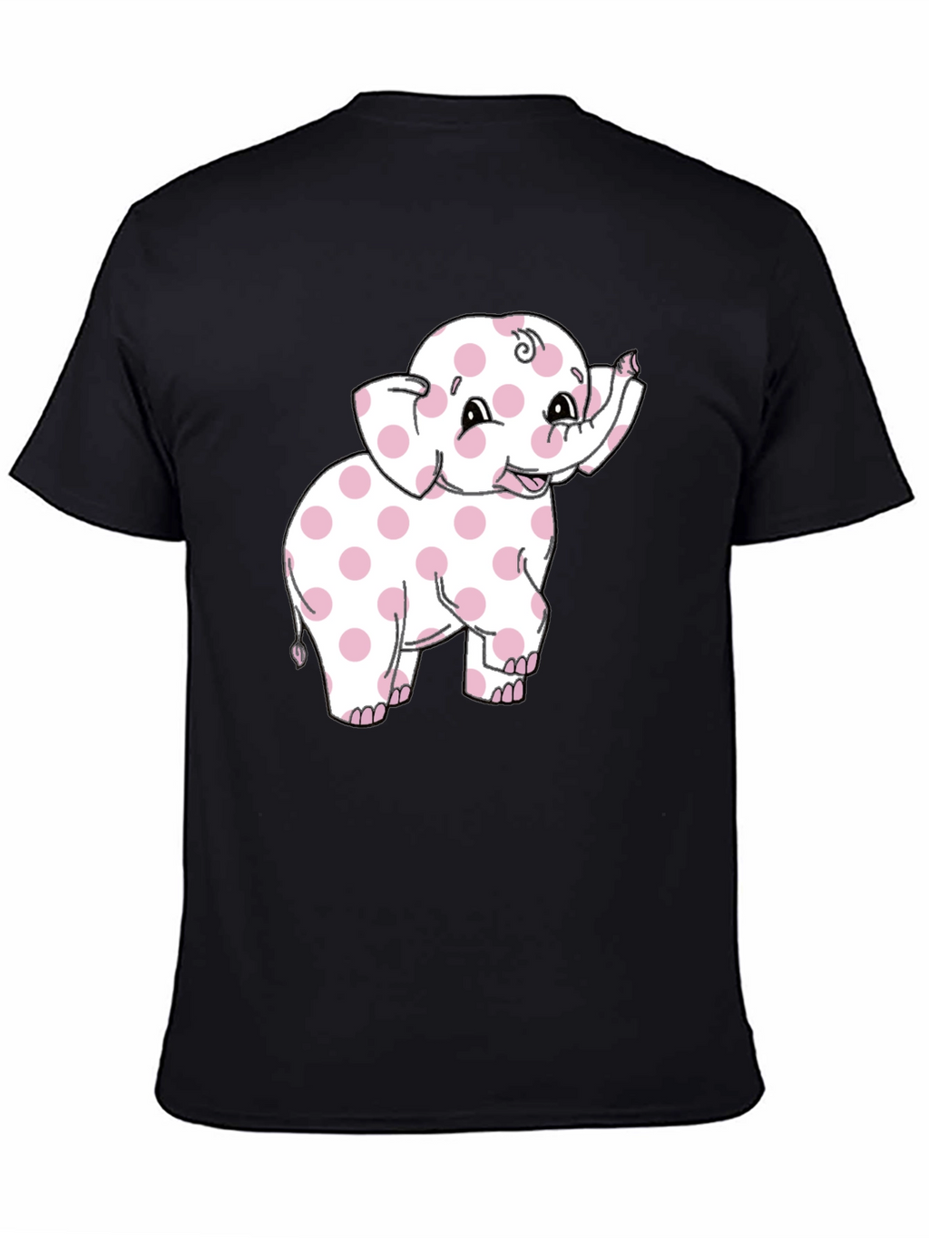 Pink Polka Dot Elephant Graphic Tee