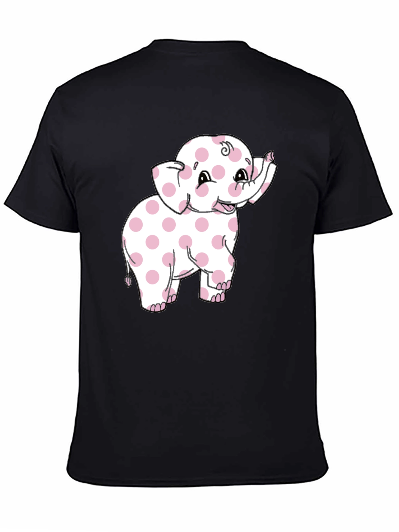 Pink Polka Dot Elephant Graphic Tee